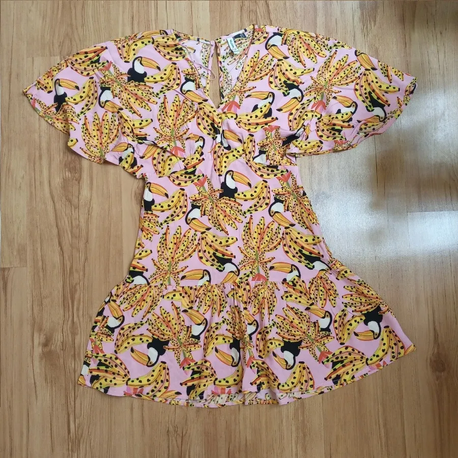 پیراهن کوتاه نخی