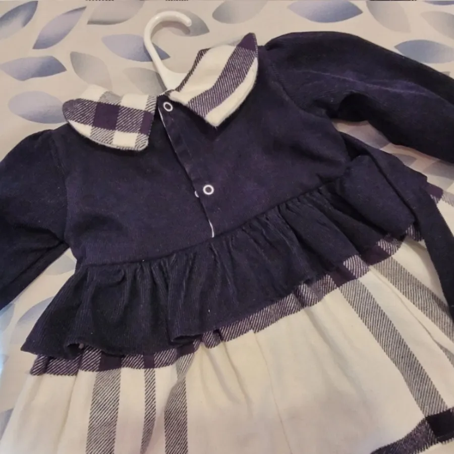 پیراهن مخمل سورمه ای