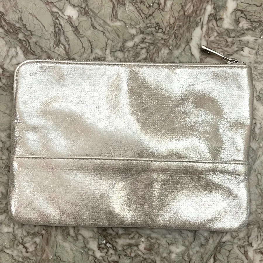 کیف کلاچ نقره ای