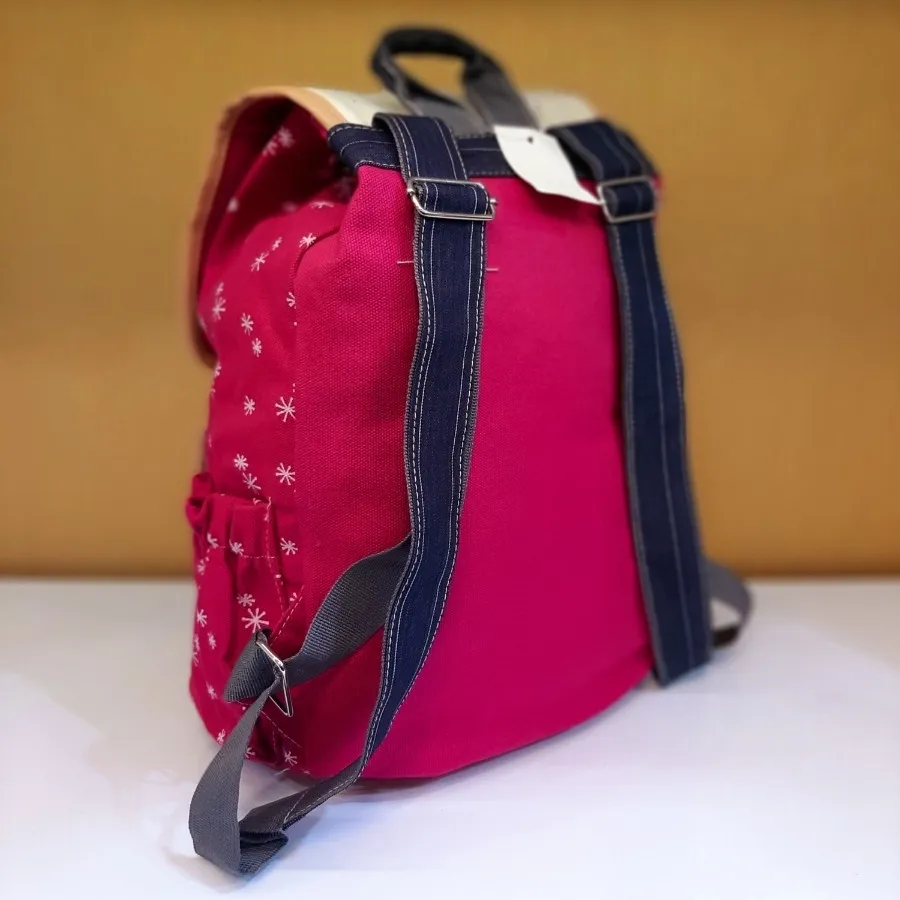 کوله پشتی جغدی صورتی