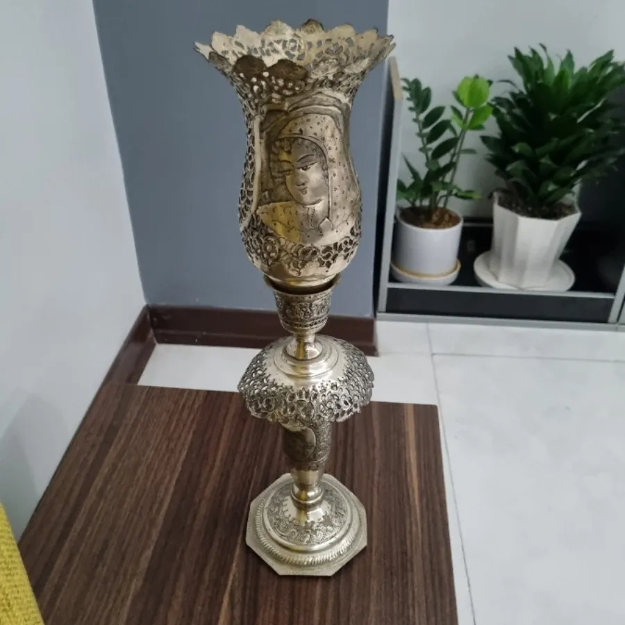 اینه و شمعدان طرح نقره