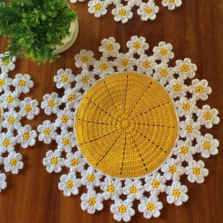 رومیزی دستباف شیک