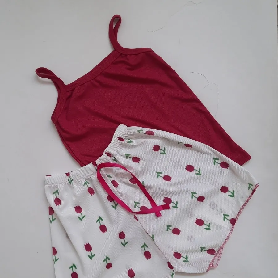 ست تاپ و شورتک لاله