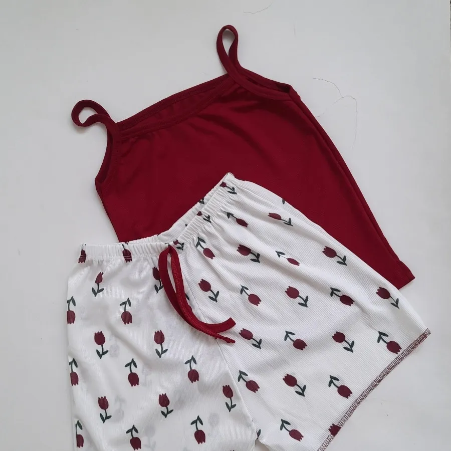 ست تاپ و شورتک لاله