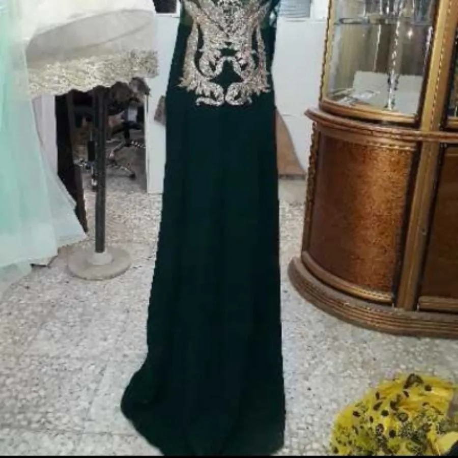 لباس مجلسی نگین دوز و ترک