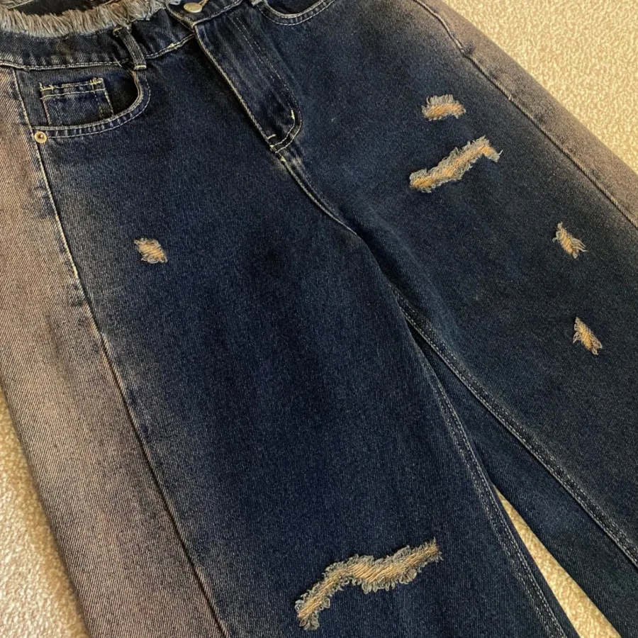 شلوار بگ زاپ دار