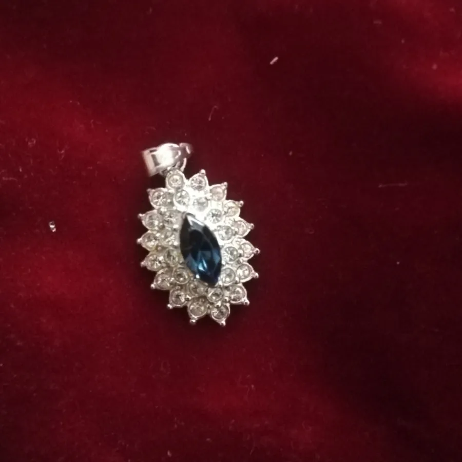 پلاک یاقوت کبود نقره