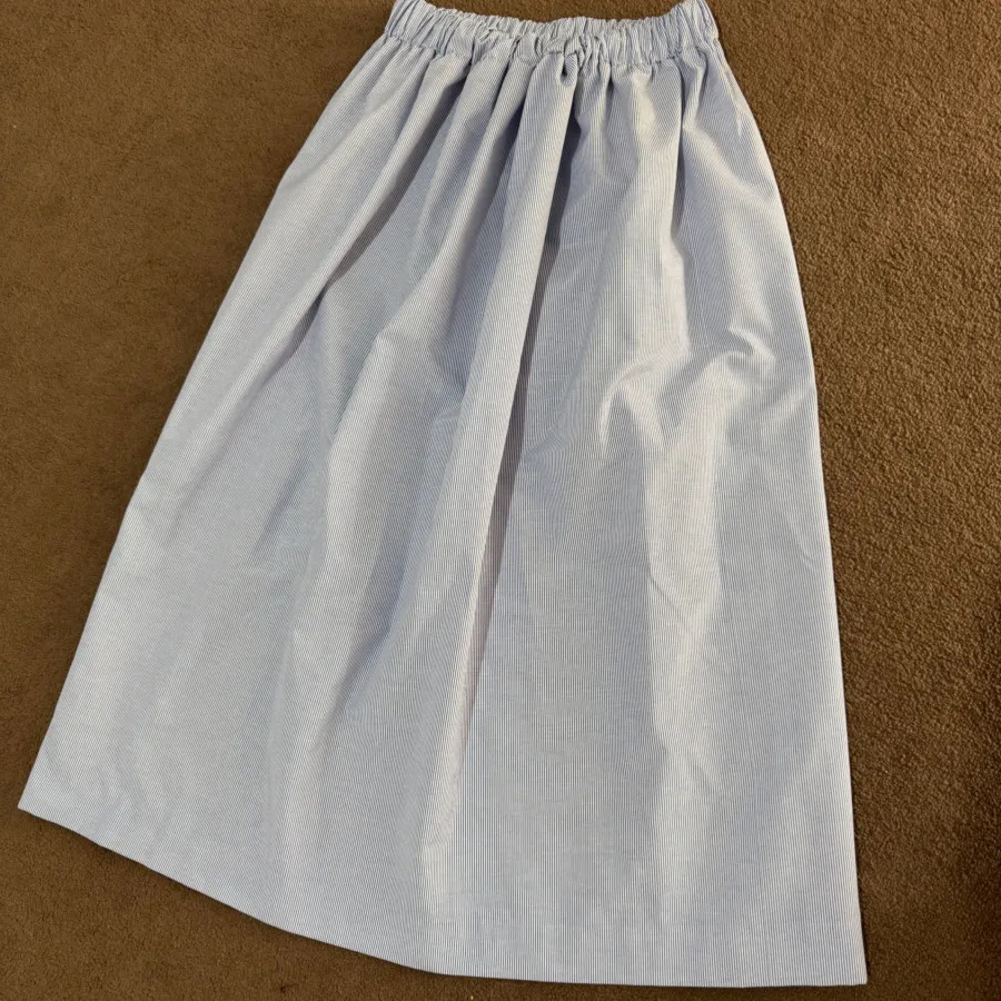 دامن راه راه ابی