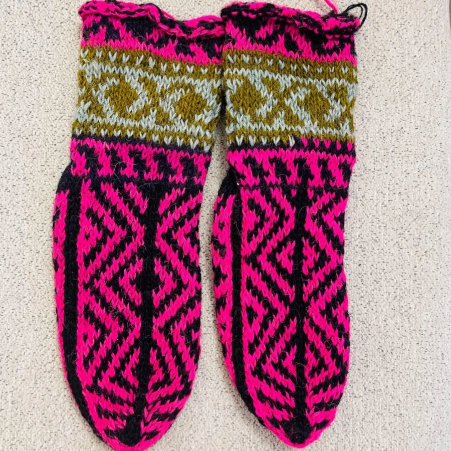 جوراب پشمی ساق بلند