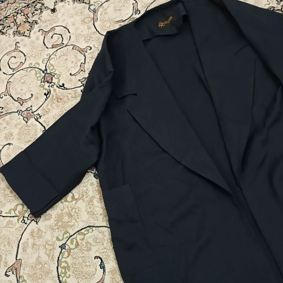 مانتو سورمه ای بلند