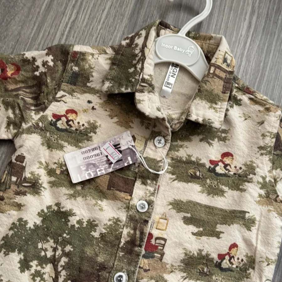 پیراهن بچگانه لینن کنفی