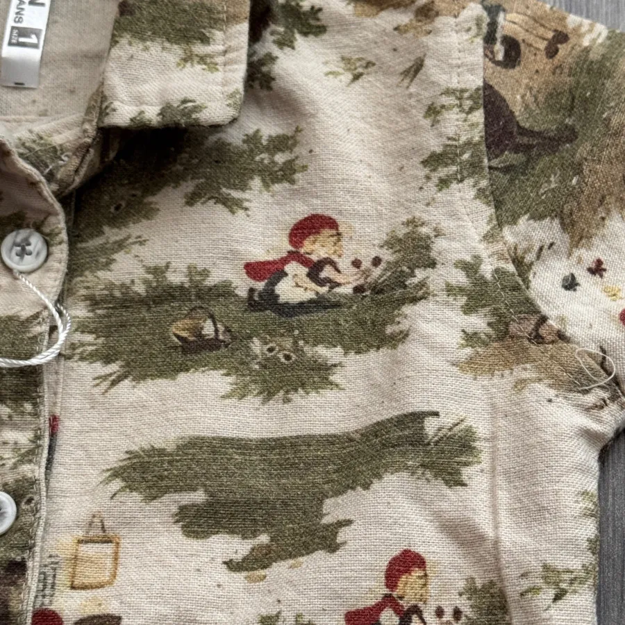 پیراهن بچگانه لینن کنفی