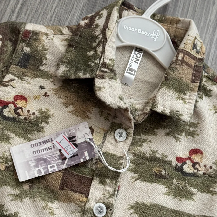 پیراهن بچگانه لینن کنفی