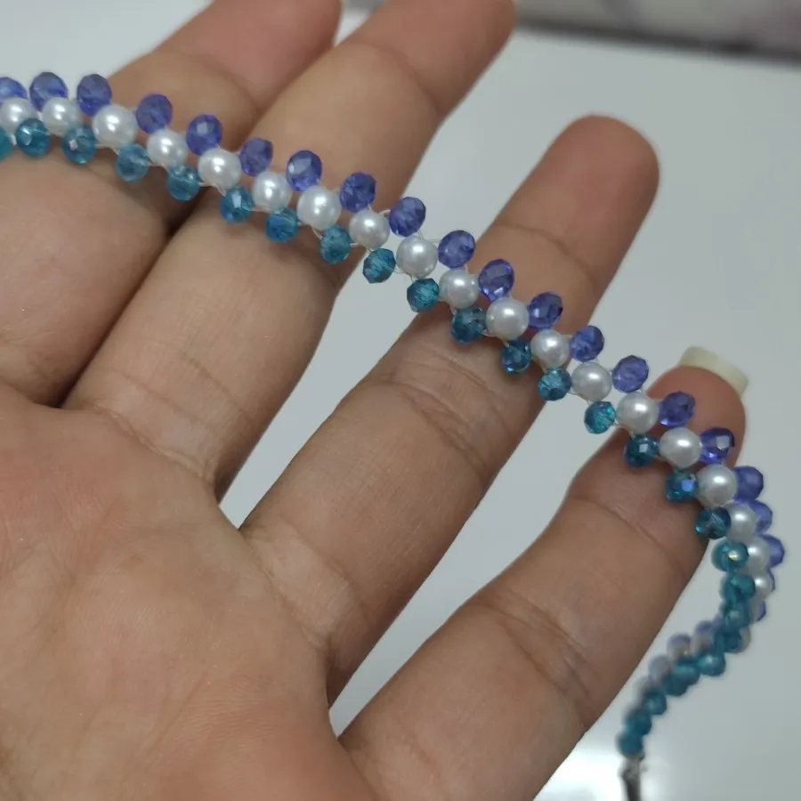 پابند کریستال و مروارید