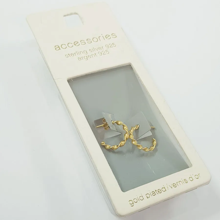 گوشواره حلقه نقره 925