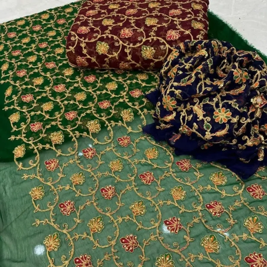 پارچه حریر سوزندوزی