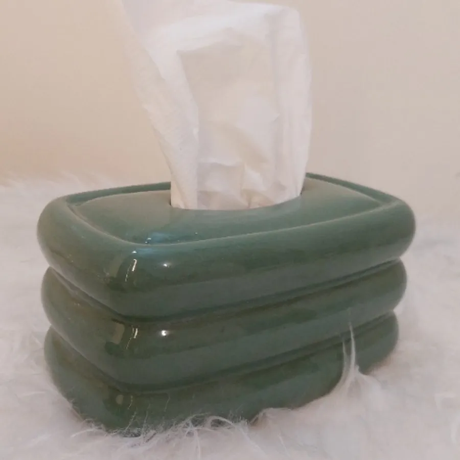 ست گلدان جا دستمال کاغذی