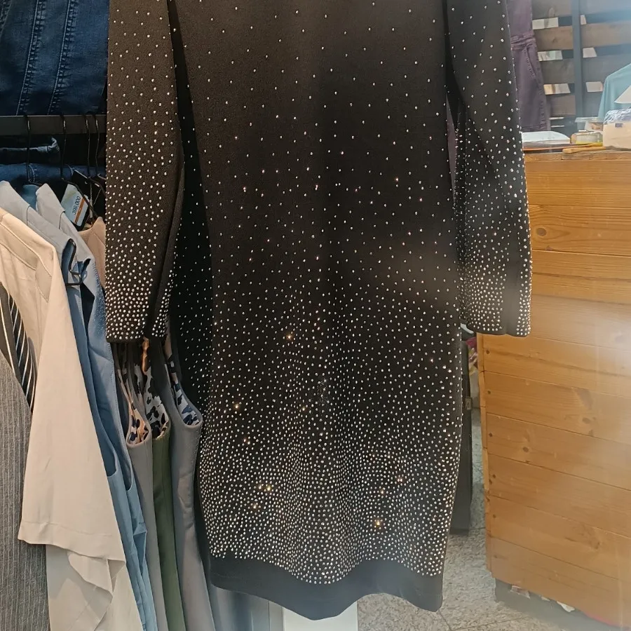 پیرهن آستین بلند نگینی