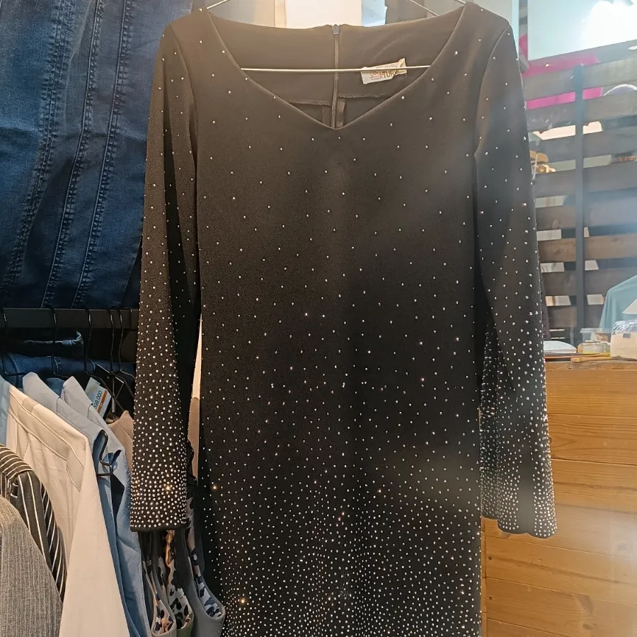 پیرهن آستین بلند نگینی