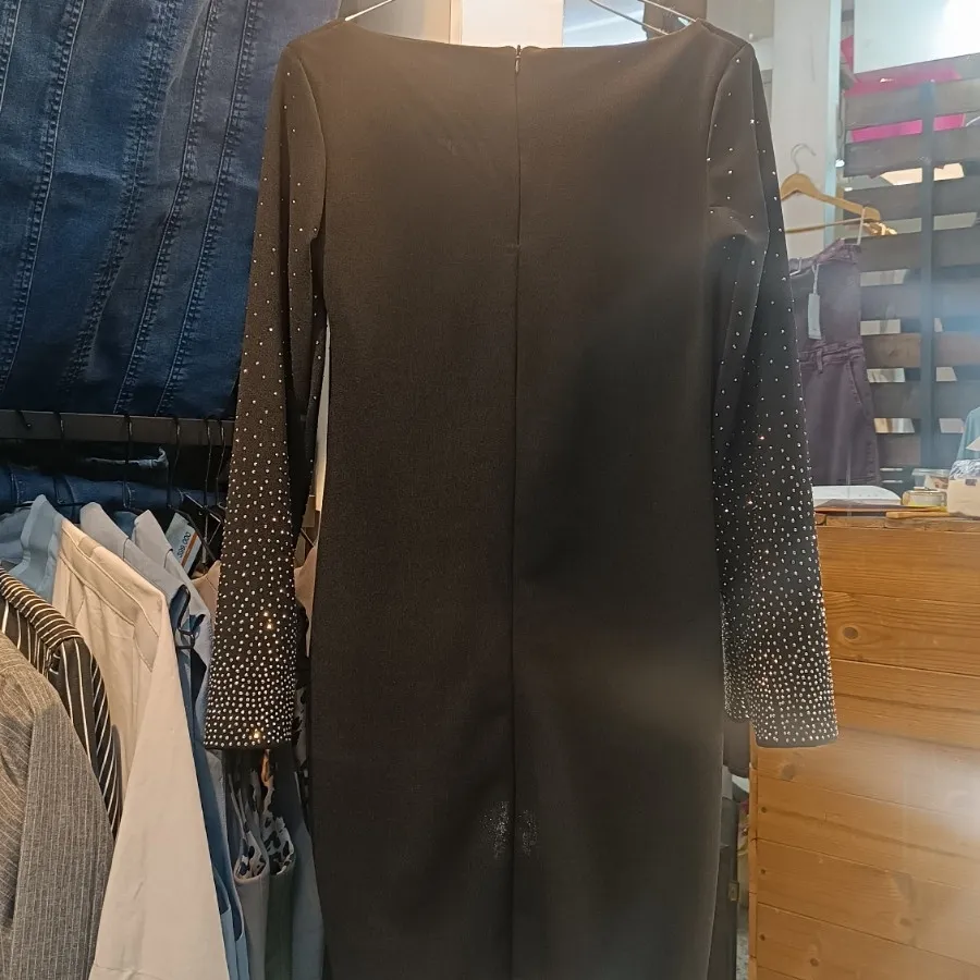 پیرهن آستین بلند نگینی