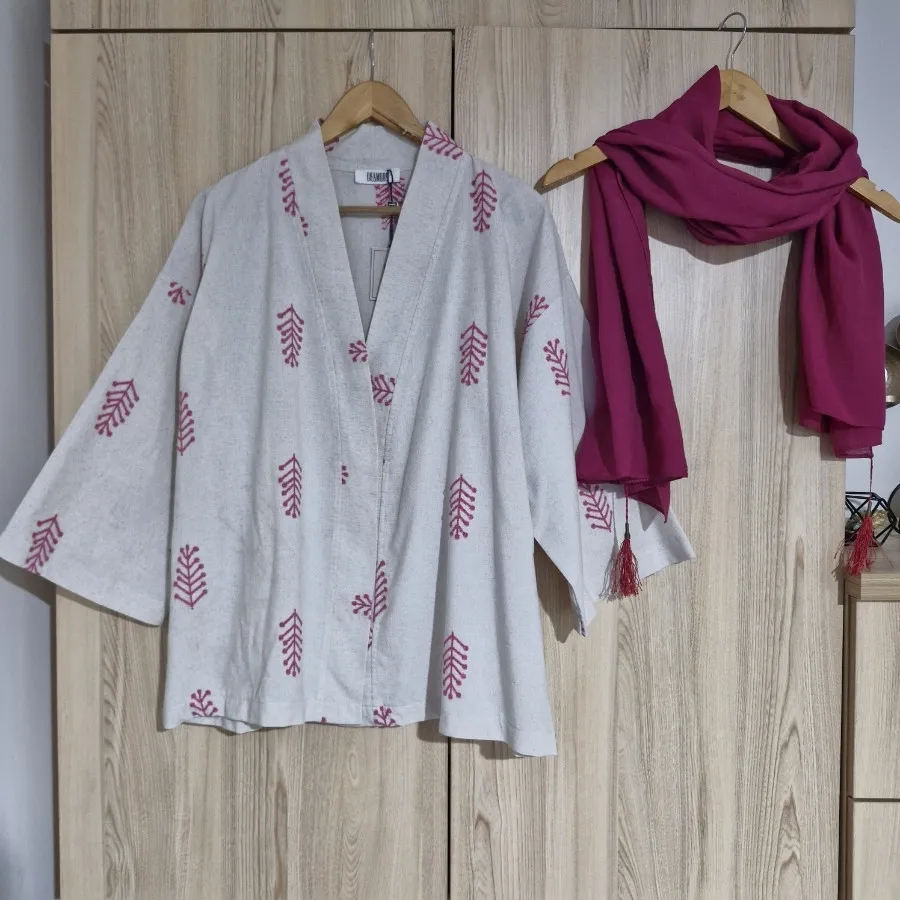 مانتو لینن و شال