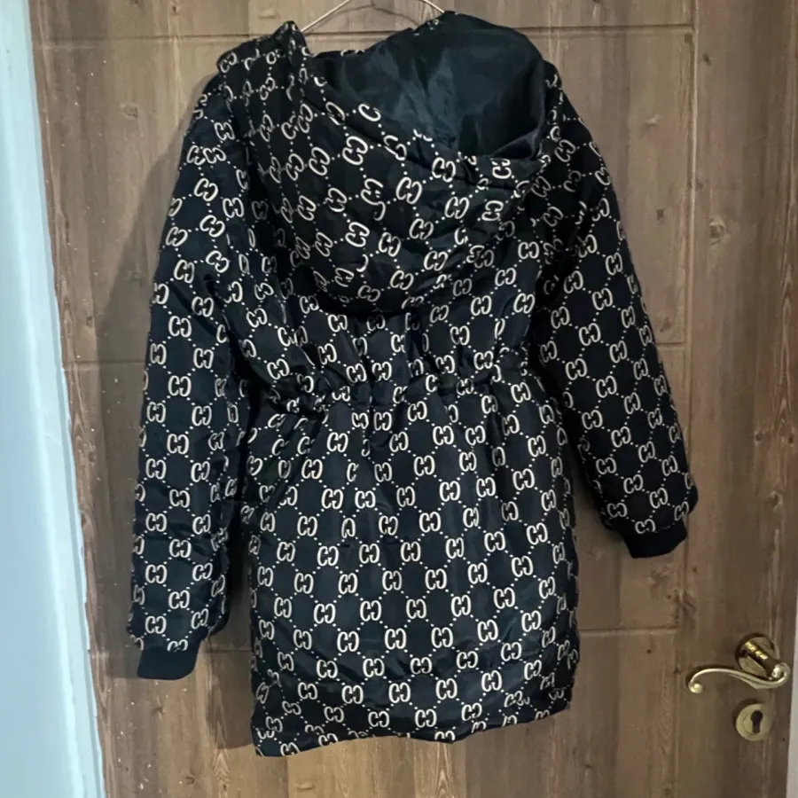 کاپشن گوچی مشکی قهوه ای