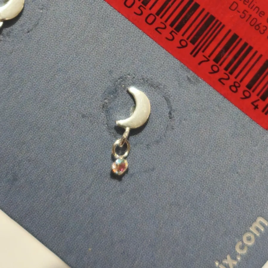 گوشواره نقره ماه