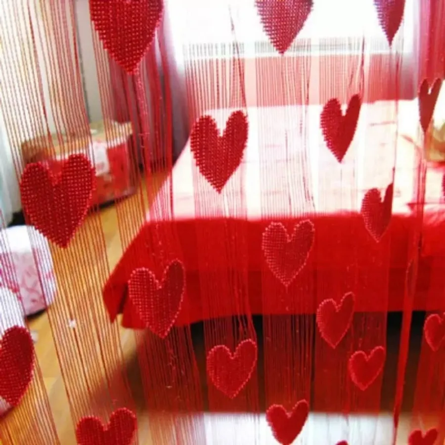 پرده طرح قلب