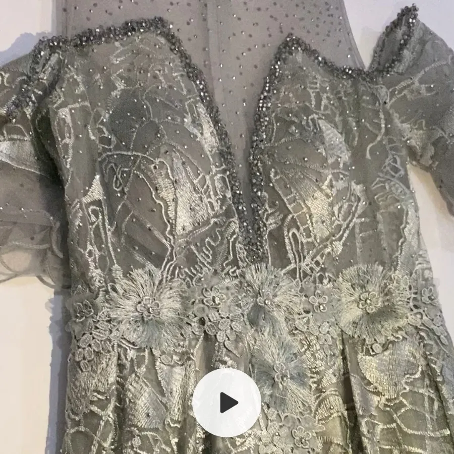 پیراهن مجلسی تمام سنگ