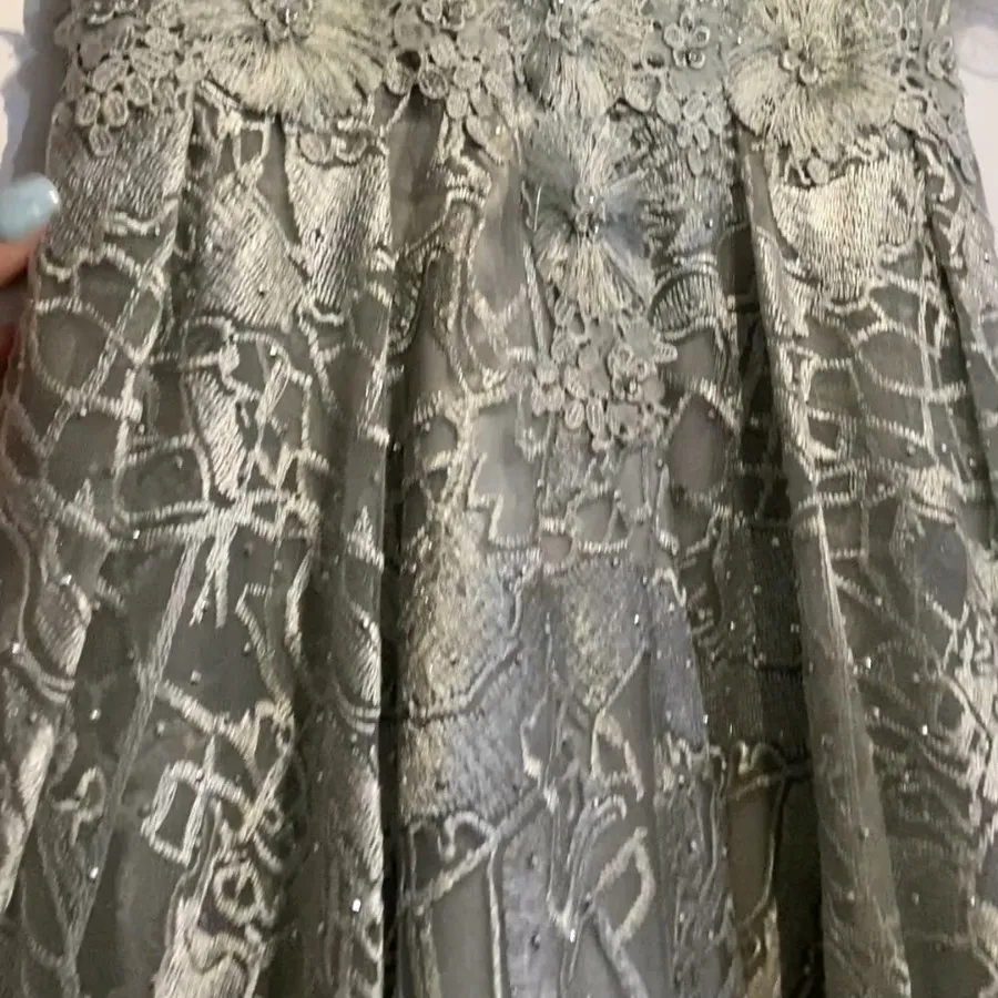 پیراهن مجلسی تمام سنگ