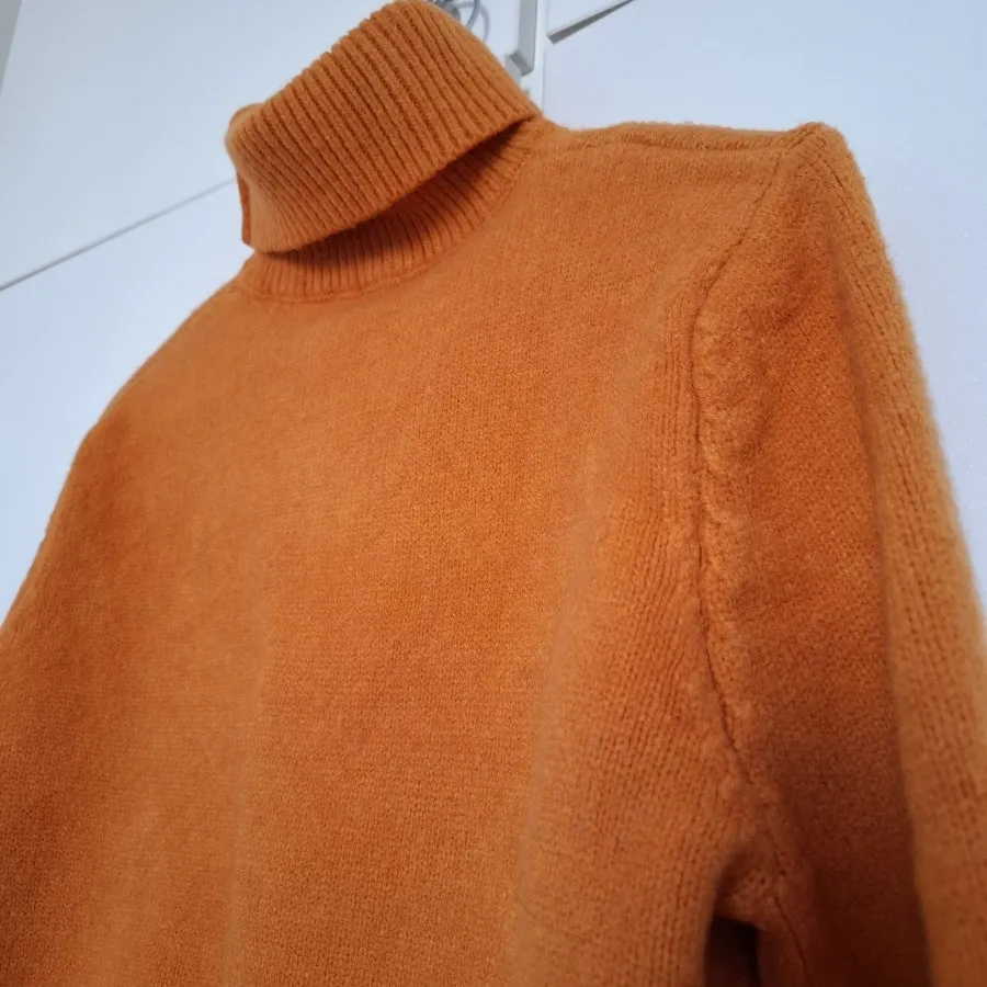 بلوز بافت ضخیم رنگ خردلی