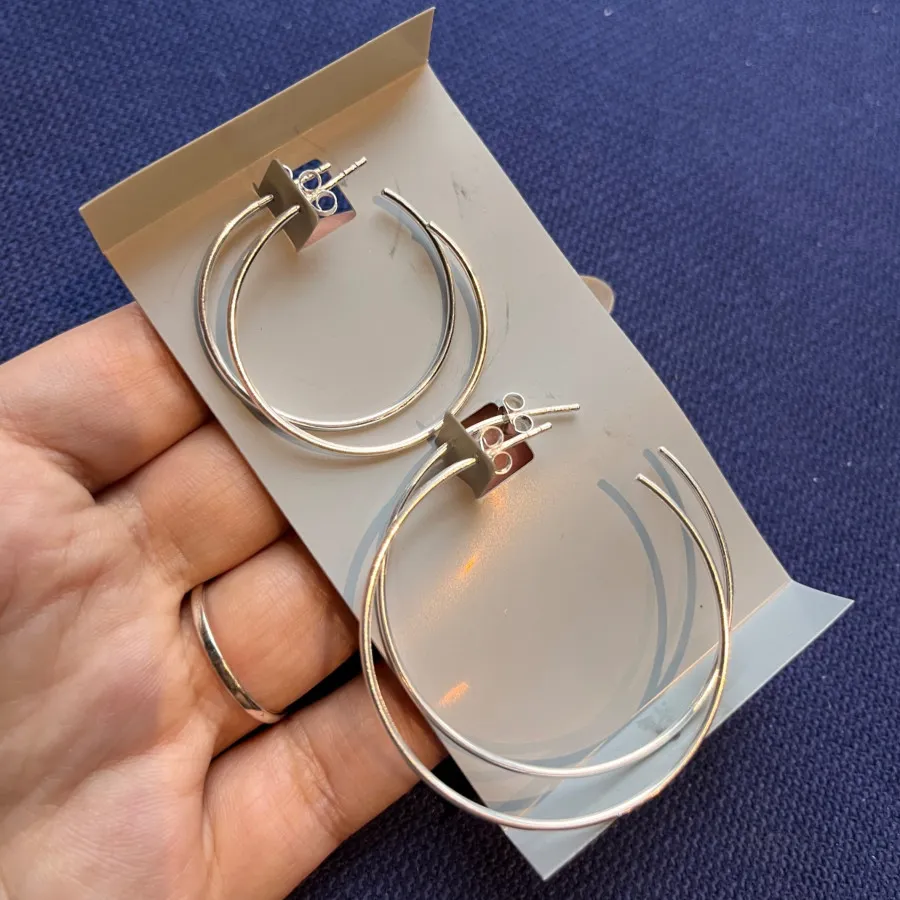 گوشواره نقره حلقه ای