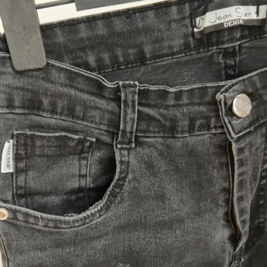 شلوار جین زغالی بوت کات