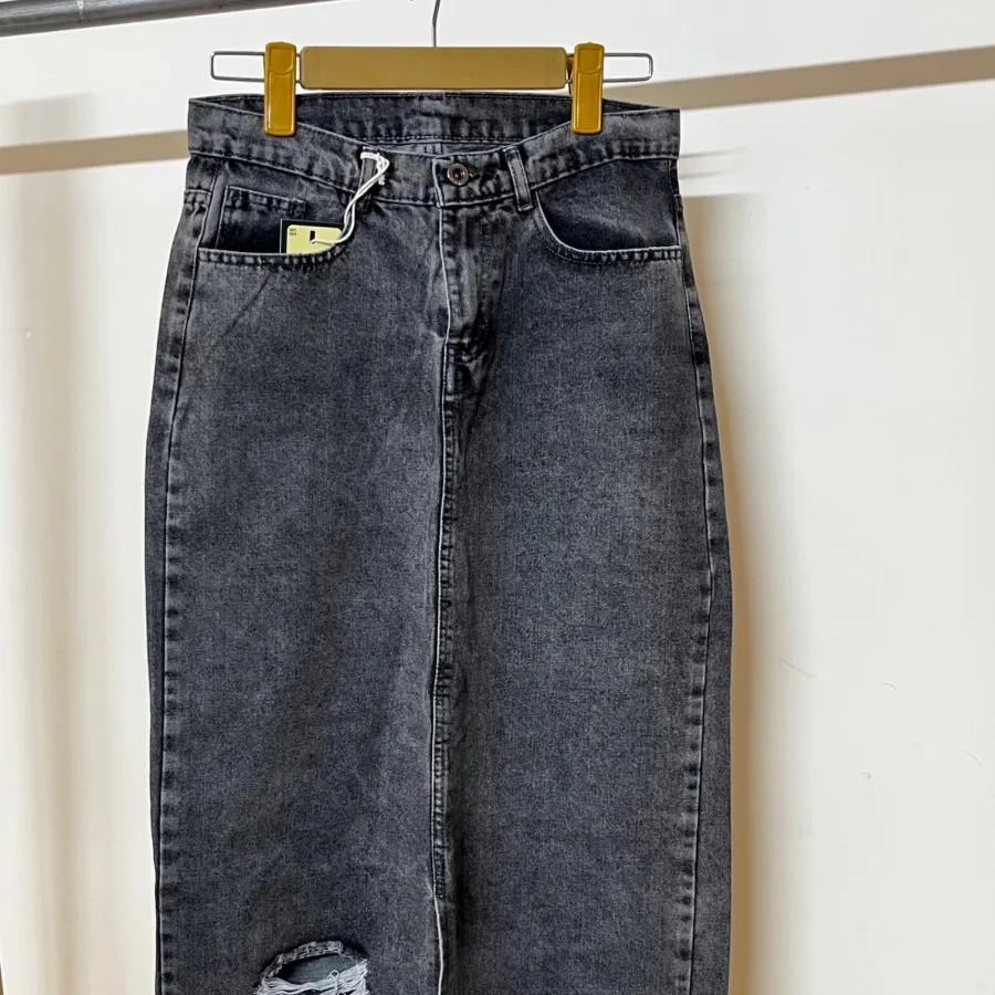 دامن جین جلوچاک زاپ دار