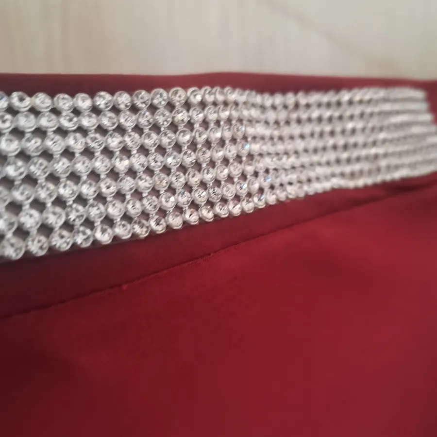 لباس مجلسی ریون عنابی