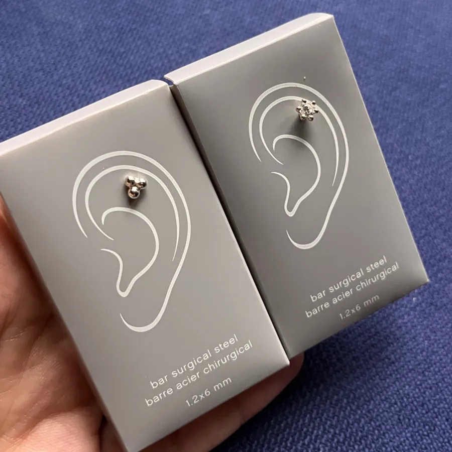 گوشواره نقره پشت گرد