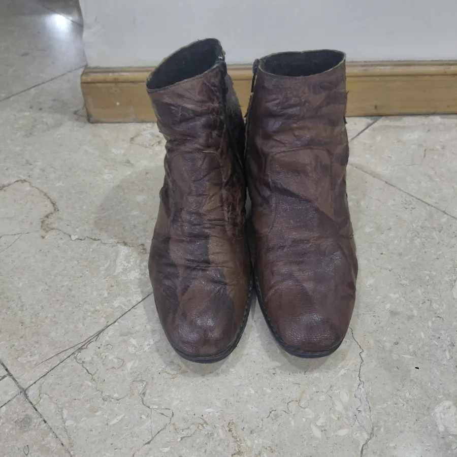 نیم بوت چرم ترک اصل