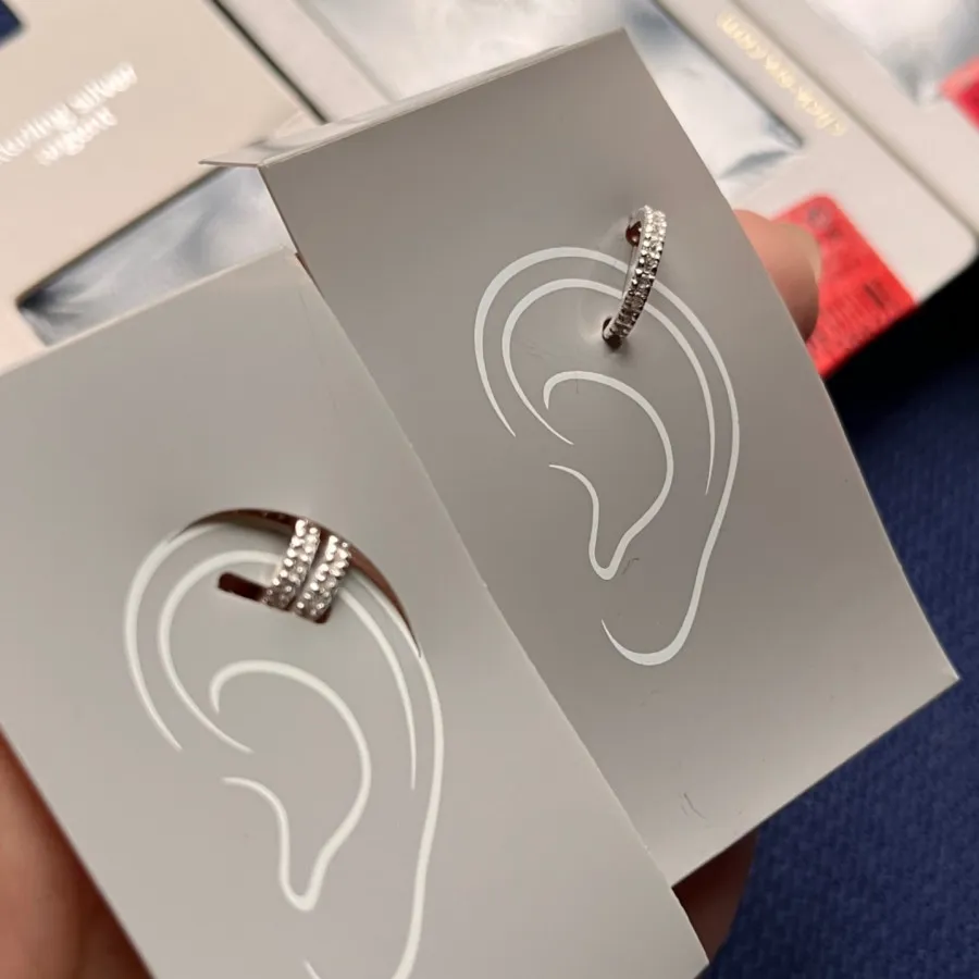 گوشواره ایرکاف نقره نگینی