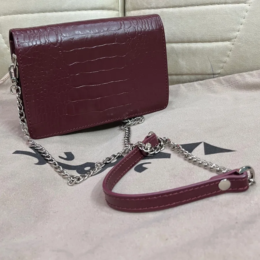 کیف چرم مشهد زرشکی