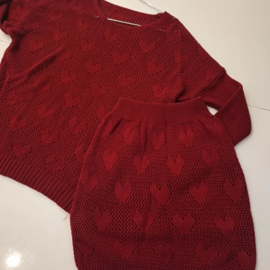 ست بافتنی دخترانه