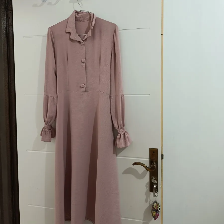 مانتو پیراهنی صورتی