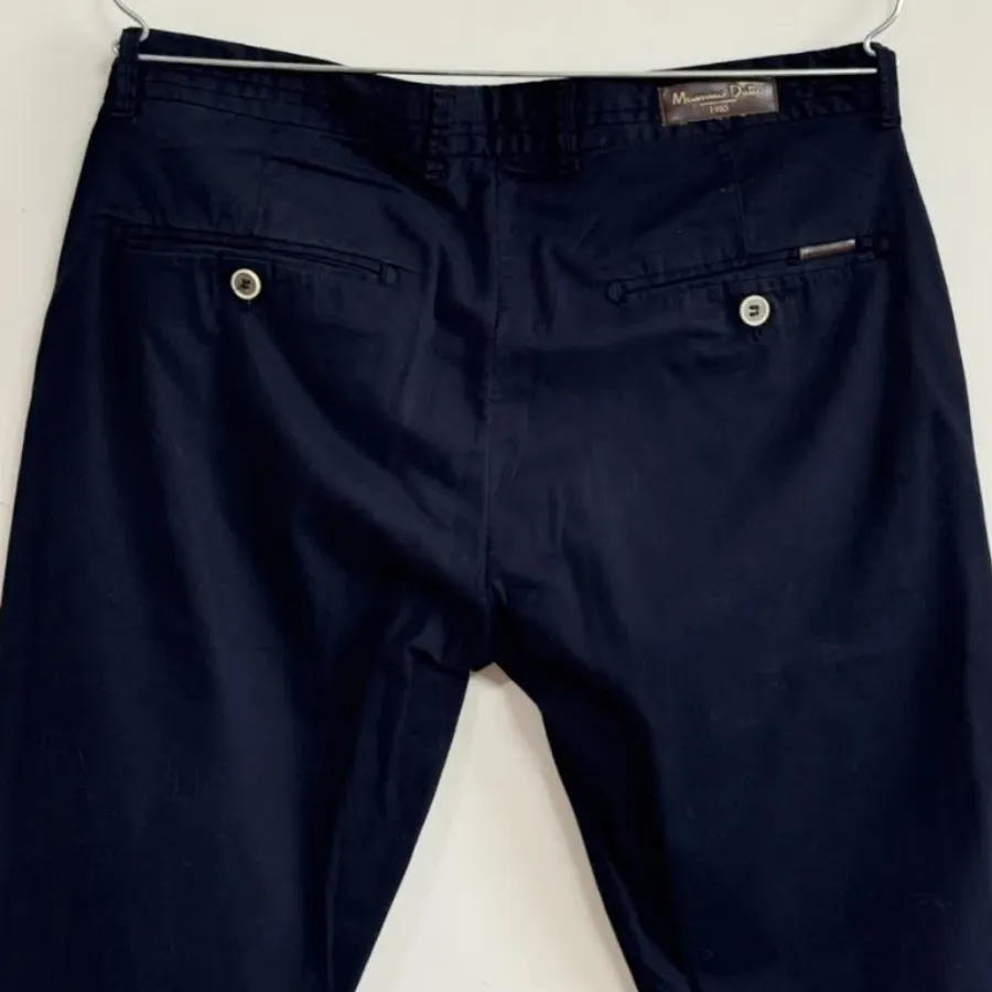 شلوار کتان سرمه ای برند