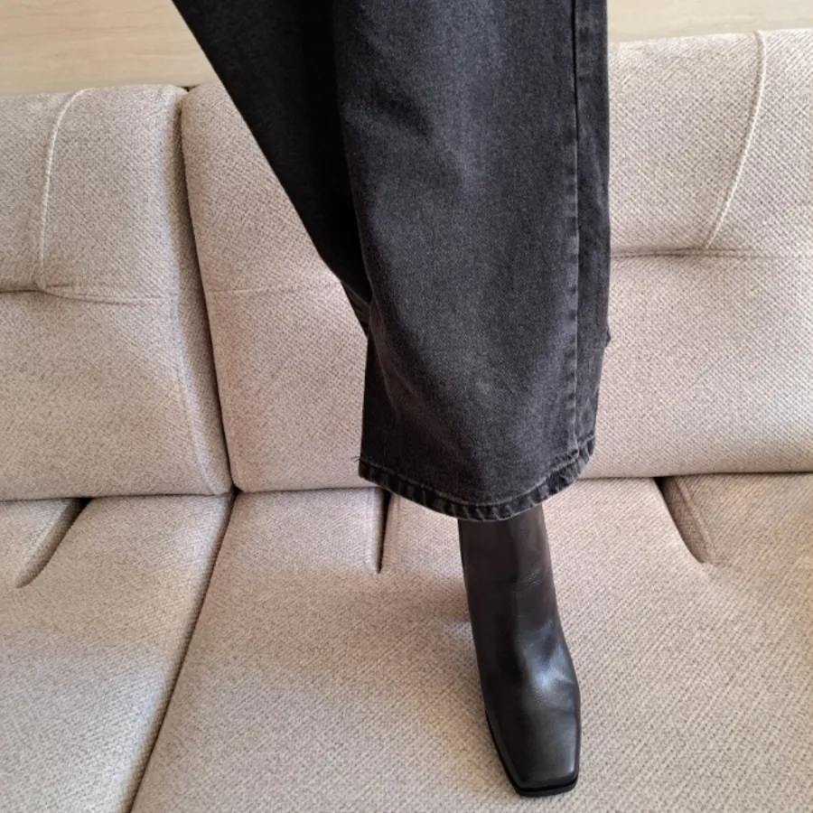 شلوار بگ کوتاه ذغالی