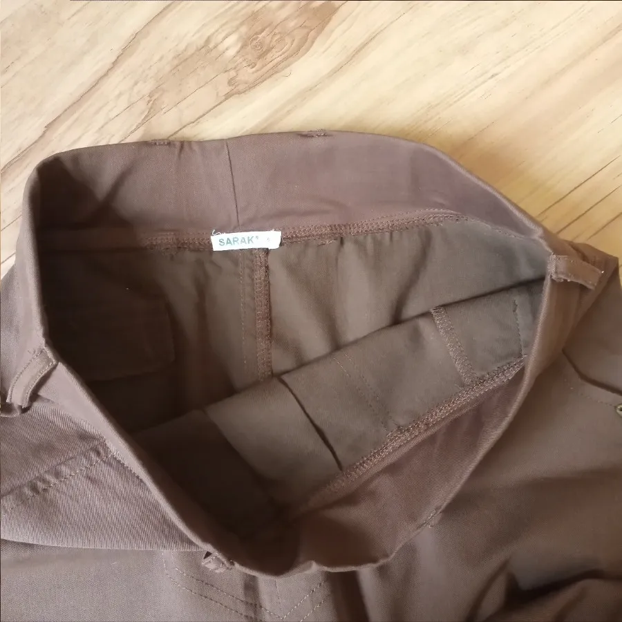 دامن کوتاه قهوه ای