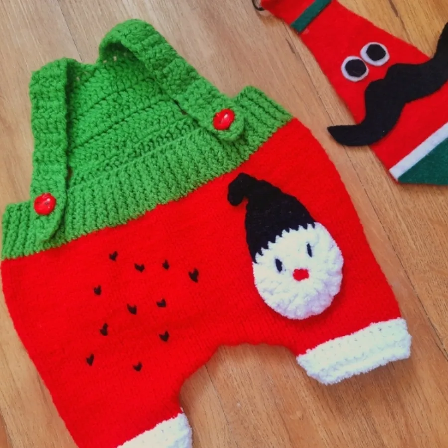 لباس نوزادی بافت کاردست