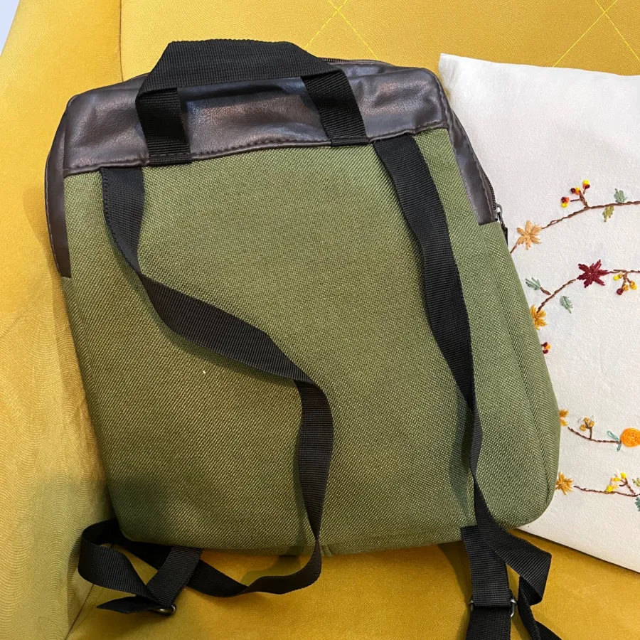 کیف پارچه ای سبز