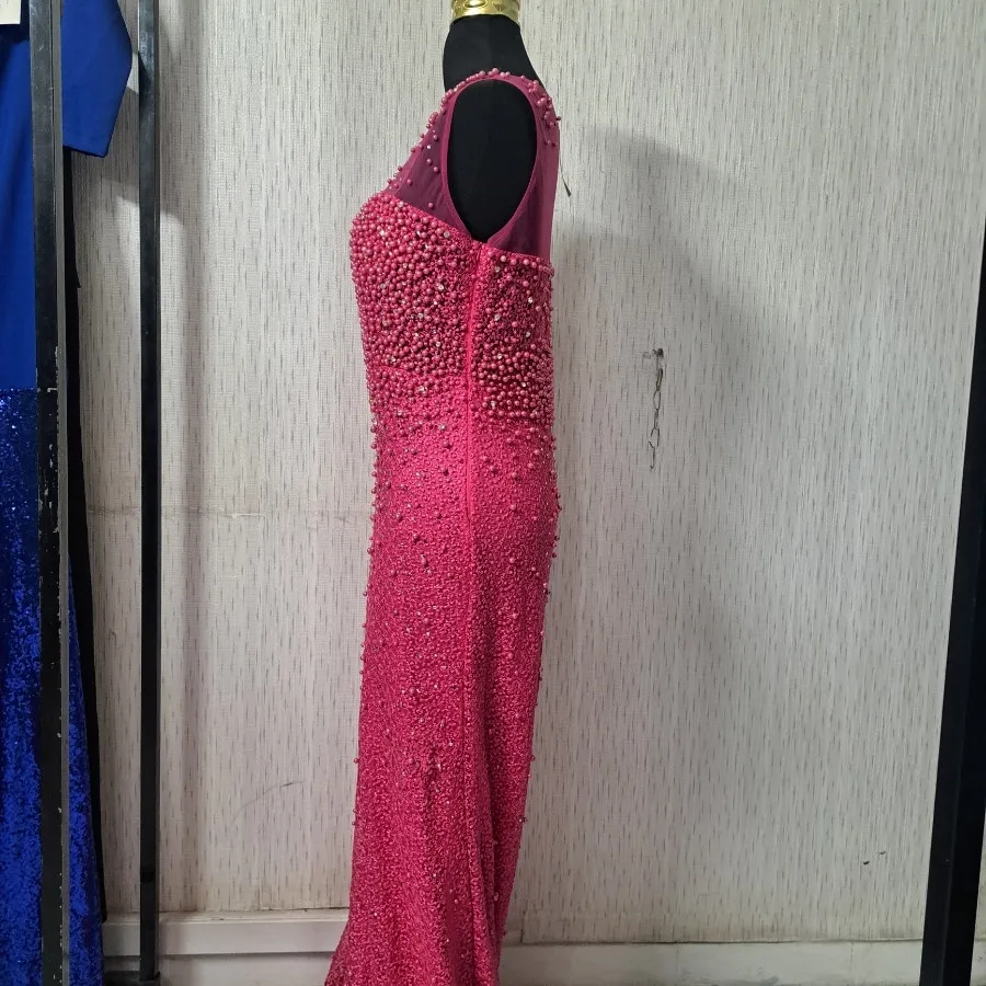 پیراهن بلند مجلسی کار ده