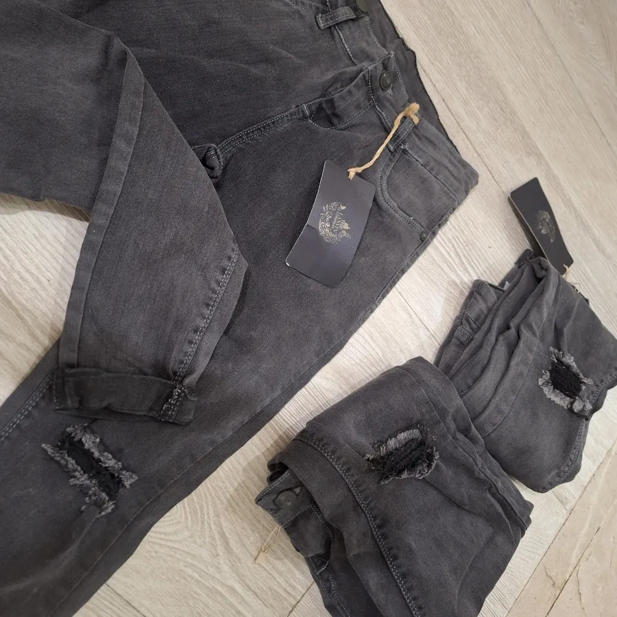 شلوار لی زنانه زاپ دار