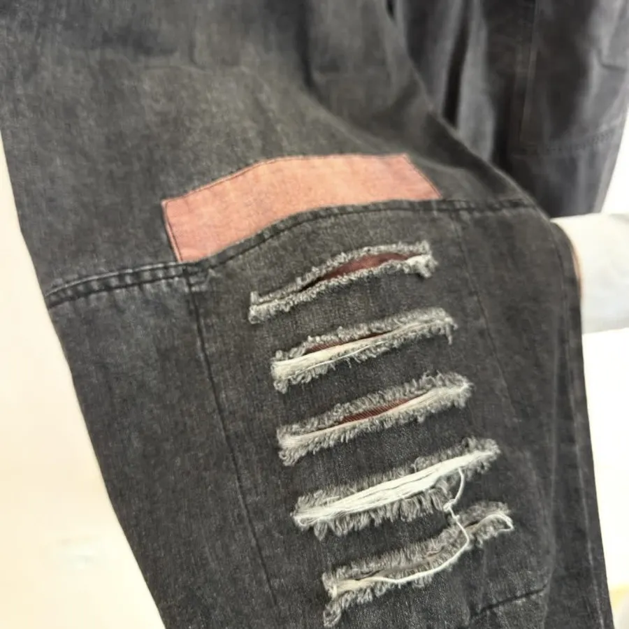 شلوارجین مشکی مام خمره‌ای