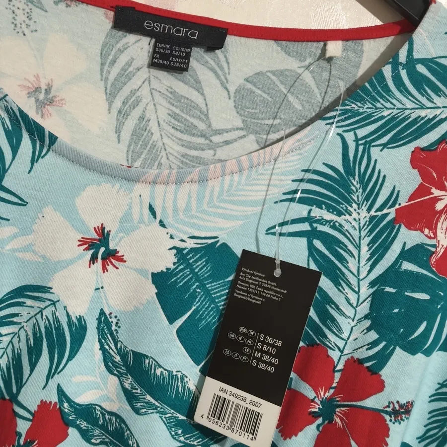 پیراهن گلدار نخی اسمارا